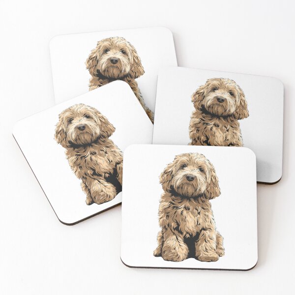 Item preview, Buff Cockapoo Dog Illustration designed and sold by whyitsme.