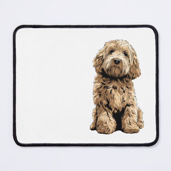 Artikelvorschau, Buff Cockapoo Hund Illustration entworfen und verkauft von whyitsme.