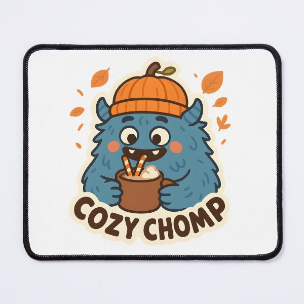 Item preview, Cozy Chomp — Fuzzy Monster with Hot Cocoa designed and sold by Cheerioza.