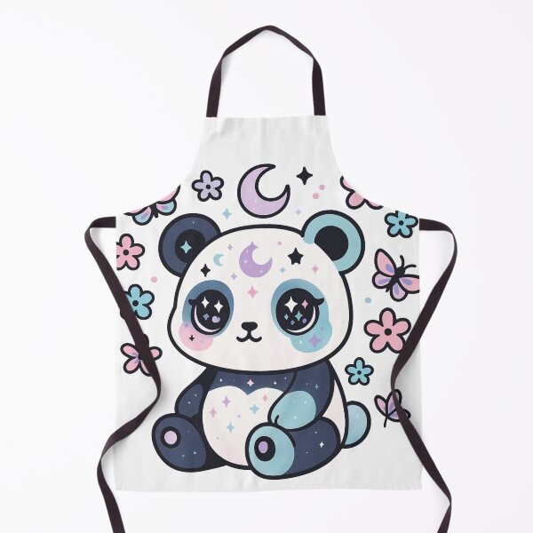 Item preview, Kawaii Pastel Panda – Cute Celestial Moon and Butterfly Aesthetic Design designed and sold by dreamsagellc.