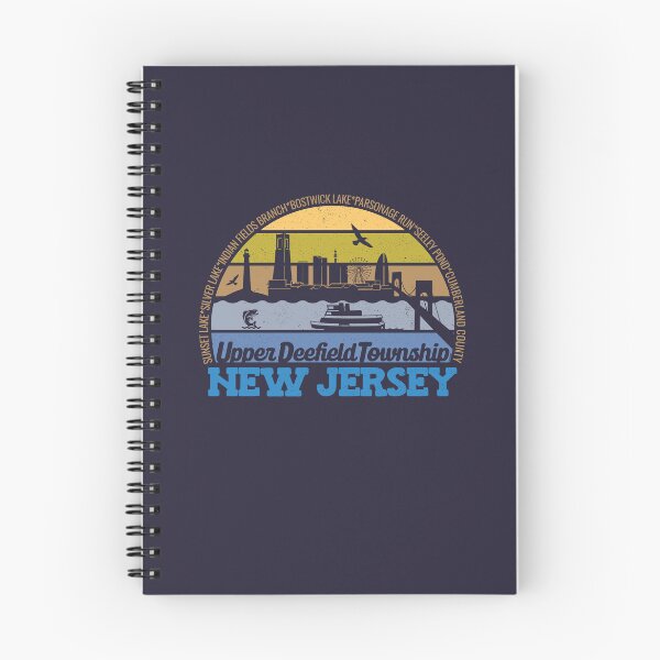 Item preview, Upper Deerfield Township New Jersey Sunset Retro Vintage Local Pride Logo designed and sold by CRHPOD20.