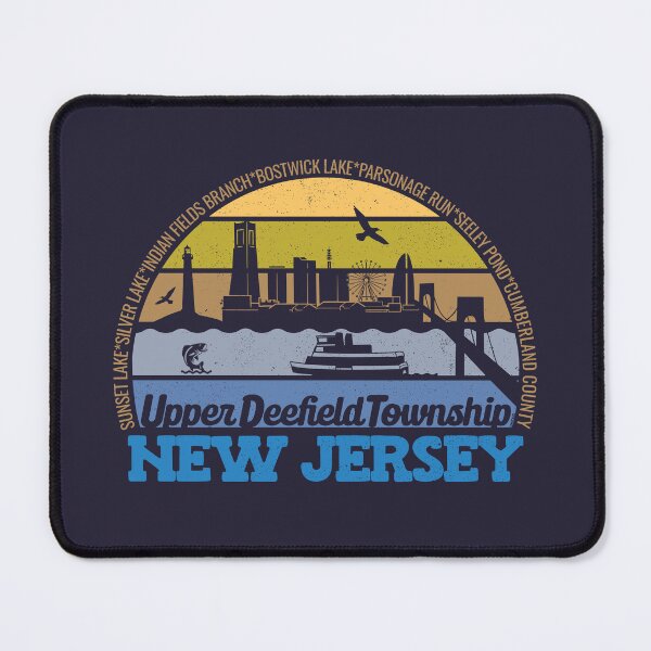 Item preview, Upper Deerfield Township New Jersey Sunset Retro Vintage Local Pride Logo designed and sold by CRHPOD20.