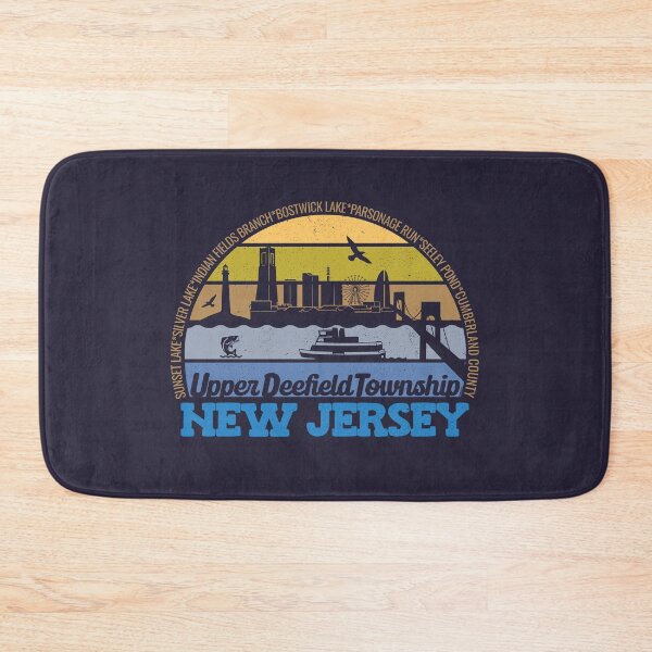 Item preview, Upper Deerfield Township New Jersey Sunset Retro Vintage Local Pride Logo designed and sold by CRHPOD20.