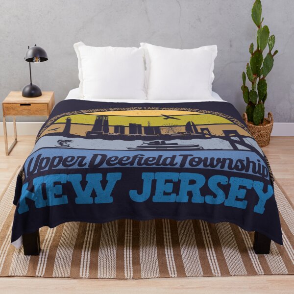 Item preview, Upper Deerfield Township New Jersey Sunset Retro Vintage Local Pride Logo designed and sold by CRHPOD20.
