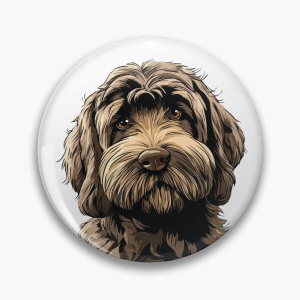 Item preview, Chocolate Cockapoo Dog Illustration designed and sold by whyitsme.