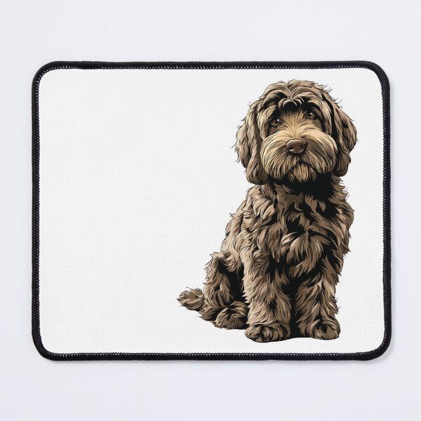 Item preview, Chocolate Cockapoo Dog Illustration designed and sold by whyitsme.