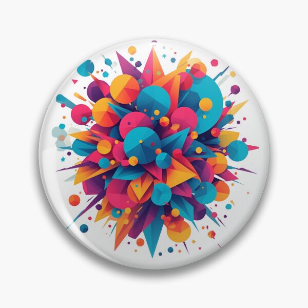 Item preview, Color Explosion – Abstract Geometric Art Burst designed and sold by Activity01.
