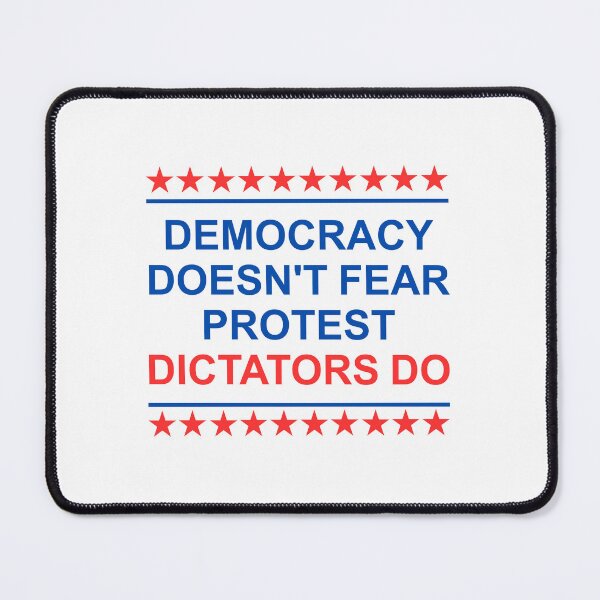 Item preview,  No Kings in America Protest Sign | Democracy Doesn’t Fear Protest Printable Poster Anti-Trump Wall Art Poster designed and sold by PetPanache.