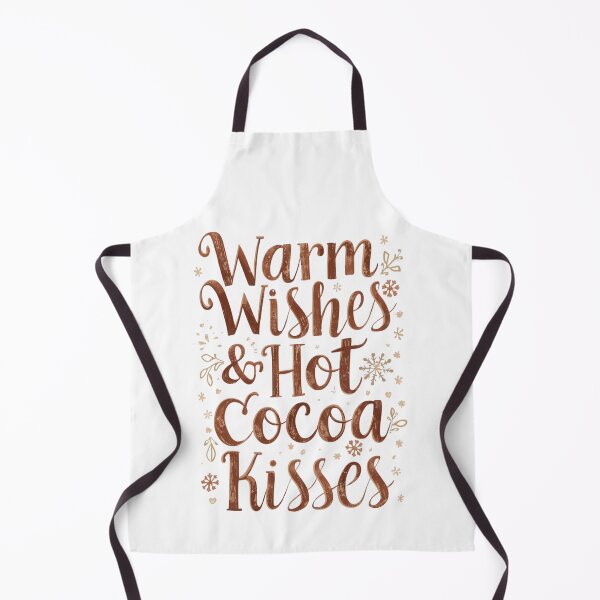 Item preview, Warm Wishes & Hot Cocoa Kisses – Cozy Christmas Typography Design designed and sold by xMErCUrY03x.