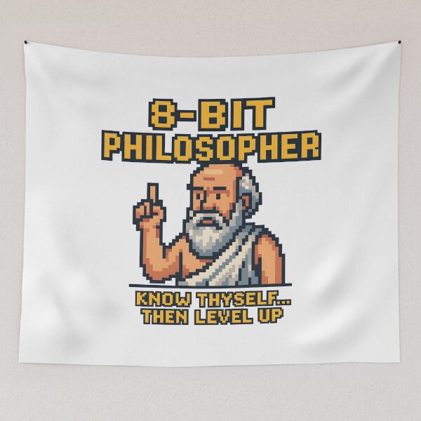 Item preview, 8-Bit Philosopher Know Thyself Gamer. designed and sold by The-T-In-Retro.