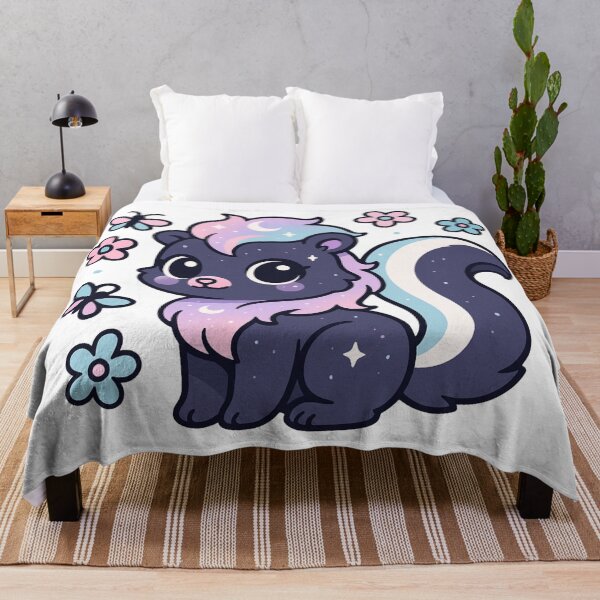 Item preview, Kawaii Pastel Skunk – Cute Celestial Butterfly and Flower Aesthetic Design designed and sold by dreamsagellc.