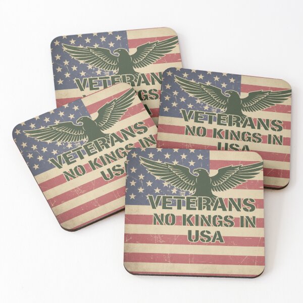 Item preview, VETERANS NO KINGS USA FLAG designed and sold by MA project.