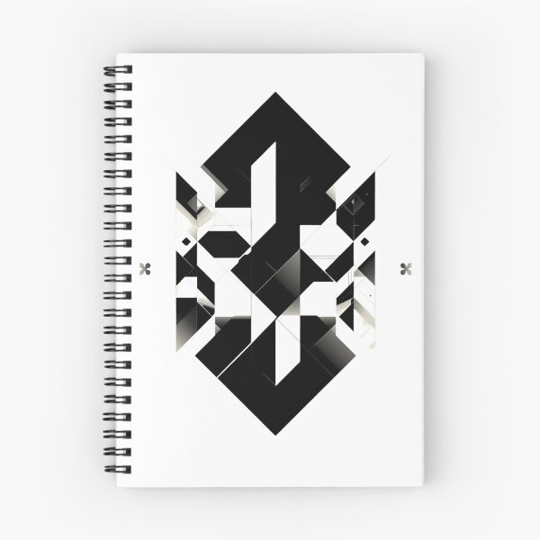 Artikelvorschau, Monochrome Geometrie – Minimalistisches abstraktes Schwarz-Weiß-Design entworfen und verkauft von Activity01.