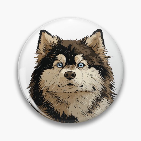 Item preview, Pomsky Dog Illustration designed and sold by whyitsme.