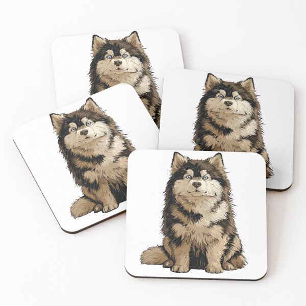 Item preview, Pomsky Dog Illustration designed and sold by whyitsme.