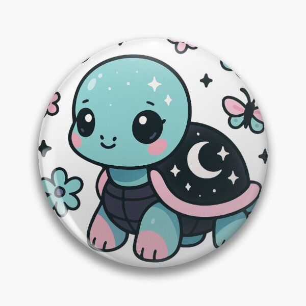 Artikelvorschau, Kawaii Pastel Turtle – Niedliches himmlisches Schmetterlings- und Blumen-Ästhetik-Design entworfen und verkauft von dreamsagellc.