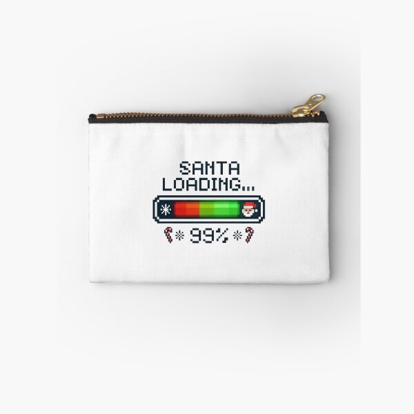 Item preview, Santa Loading... 99% – Funny Retro Christmas Design designed and sold by Dreamiz.