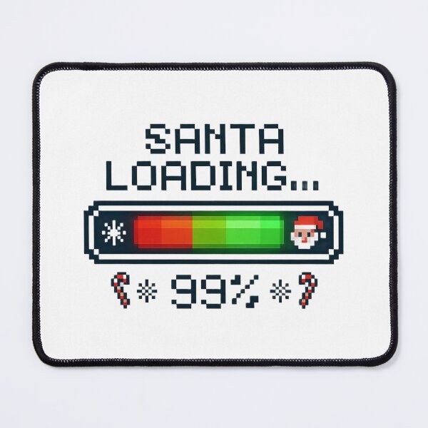 Item preview, Santa Loading... 99% – Funny Retro Christmas Design designed and sold by Dreamiz.