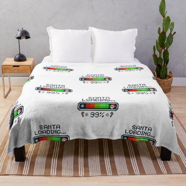 Item preview, Santa Loading... 99% – Funny Retro Christmas Design designed and sold by Dreamiz.