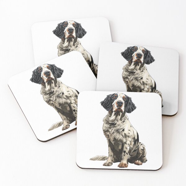 Item preview, Tri color English Setter Dog Illustration designed and sold by whyitsme.
