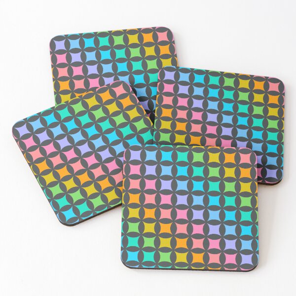 Item preview, Geometric Pattern: Circle Nested Twist: Rainbow Chalk designed and sold by Red Wolf.