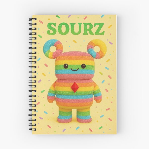 Item preview, Cute Sourz Rainbow Character Notebook designed and sold by Geek-Girl-Art.