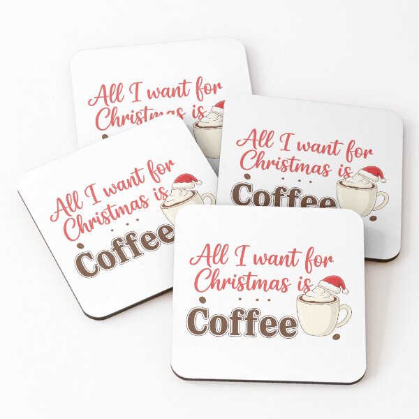 Item preview, All I Want for Christmas is Coffee – Funny Christmas design for coffee lovers designed and sold by Khatare.