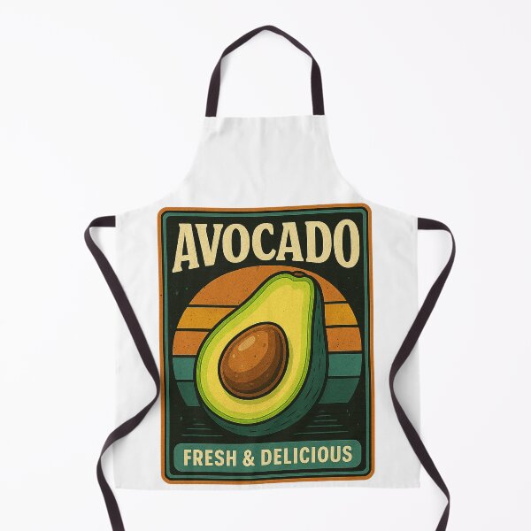 Item preview, "Avocado – Fresh & Delicious Retro Food Art" designed and sold by TsukuyomiJapan.