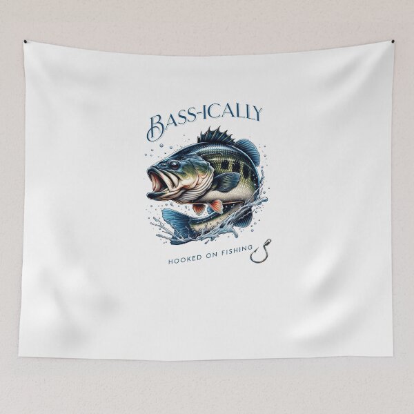 Item preview, Bass-ically Hooked On Fishing designed and sold by Stencil Crafts.