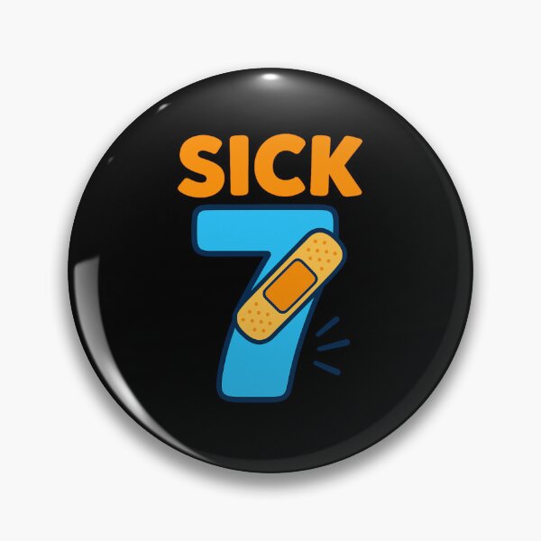 Item preview, SICK 7 – Funny 7th Birthday Shirt for Boys & Girls designed and sold by DailyDrivesct.