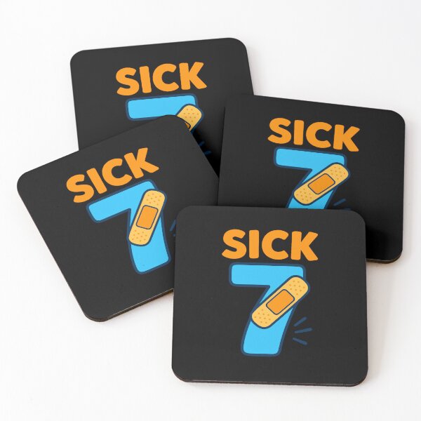 Item preview, SICK 7 – Funny 7th Birthday Shirt for Boys & Girls designed and sold by DailyDrivesct.