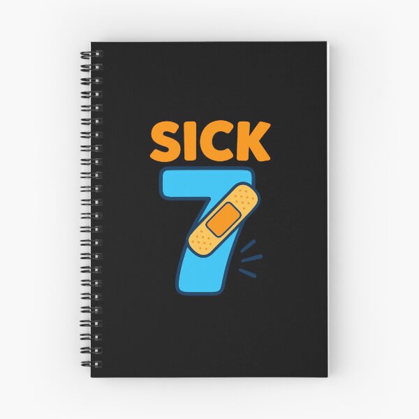 Item preview, SICK 7 – Funny 7th Birthday Shirt for Boys & Girls designed and sold by DailyDrivesct.
