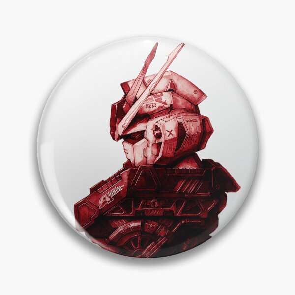 Item preview, GAT-X105 Aile Strike Gundam head ink red watercolour kira yamato designed and sold by sabartgunpla.