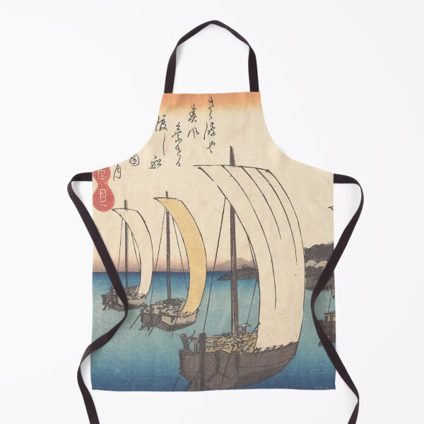 Item preview, Fishing Boats at Yabase 1834 designed and sold by AnimaliaStar.