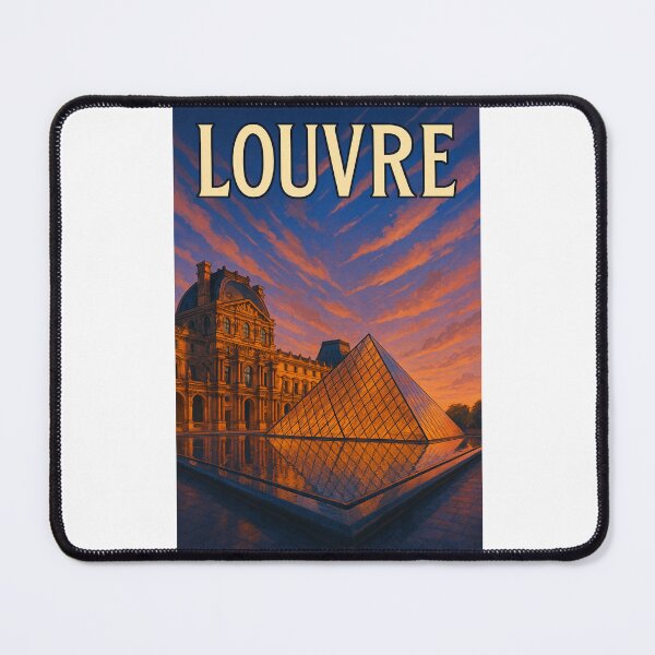 Item preview, Evening Glow at the Louvre Pyramid, Paris designed and sold by Places On Earth.