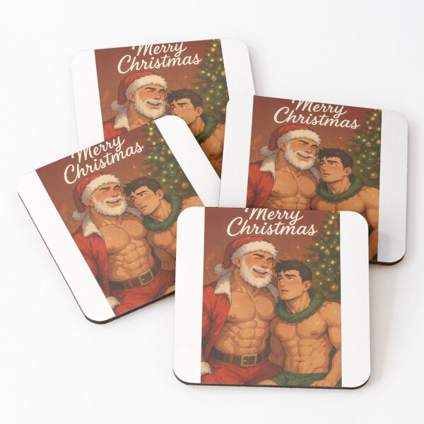 Artikelvorschau, Gay Anime Weihnachtsstimmung mit Santa und Elf entworfen und verkauft von Places On Earth.