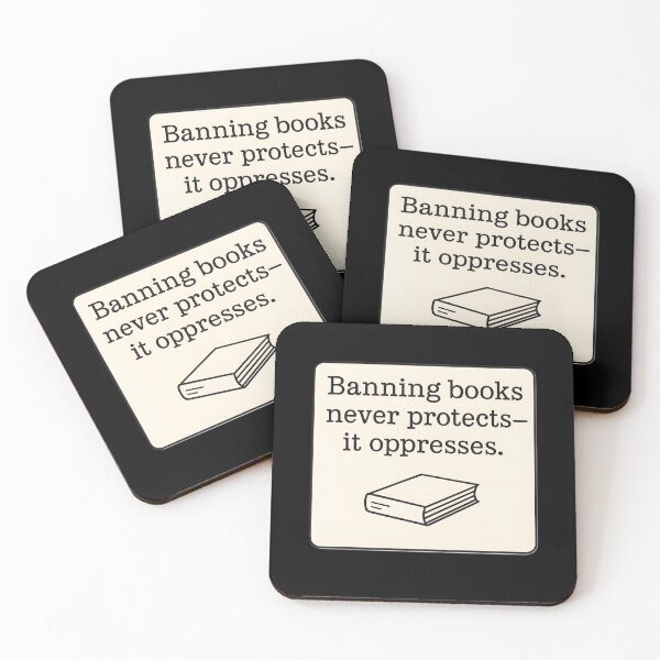Item preview, Anti Censorship Book Ban Statement Minimalist Art Prints designed and sold by PinUpPizzazz.