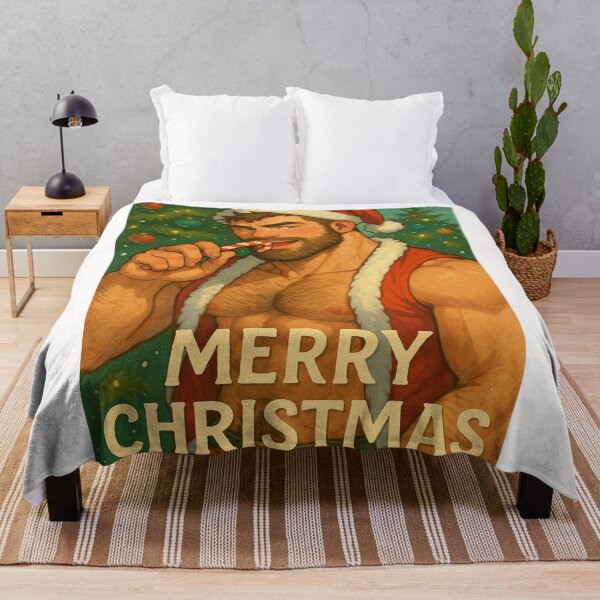 Item preview, Sexy Anime Santa with Candy Cane and Christmas Tree designed and sold by Places On Earth.