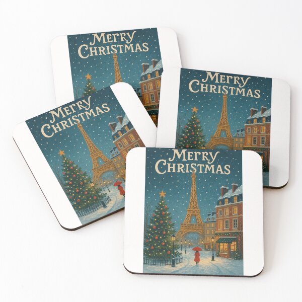 Item preview, Christmas Night in Paris with Eiffel Tower designed and sold by Places On Earth.