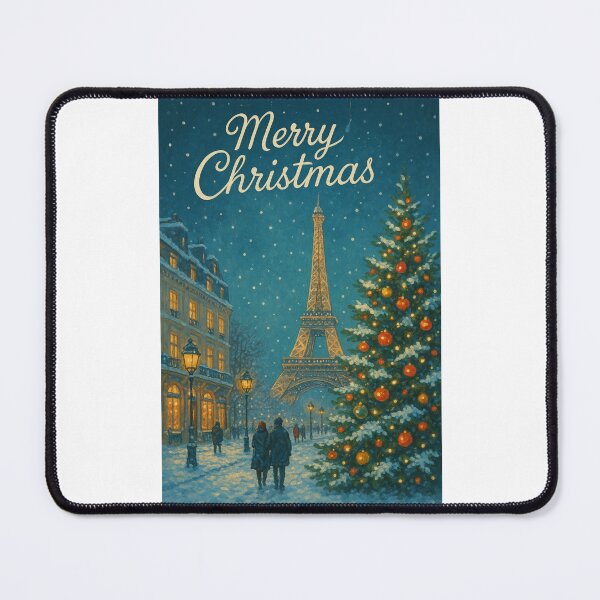 Item preview, Christmas Stroll Near Eiffel Tower, Paris designed and sold by Places On Earth.