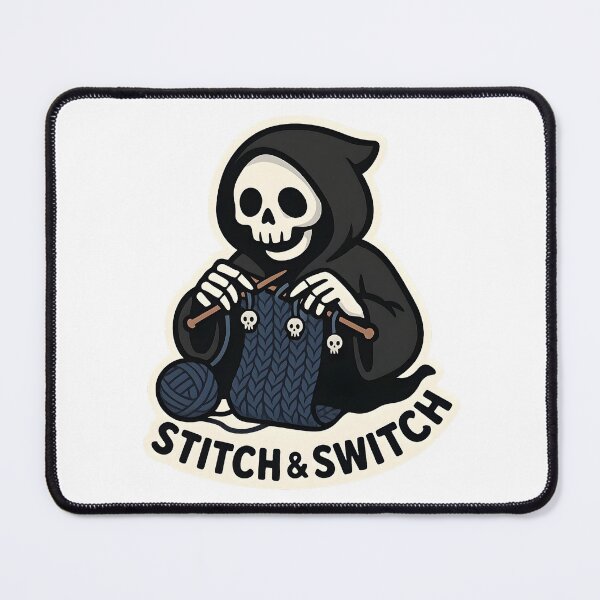 Item preview, Stitch & Switch — Knitting Reaper designed and sold by Cheerioza.