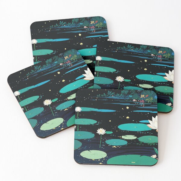 Item preview, Night Lilies on Dark Water designed and sold by lsvaugh.