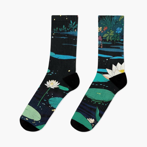 Item preview, Night Lilies on Dark Water designed and sold by lsvaugh.