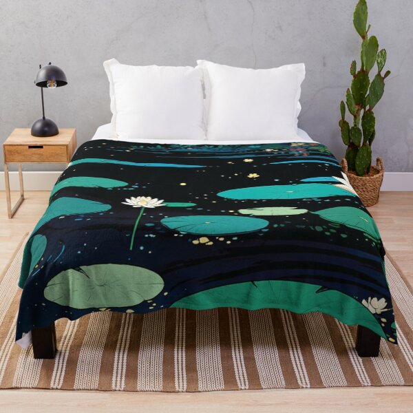 Item preview, Night Lilies on Dark Water designed and sold by lsvaugh.