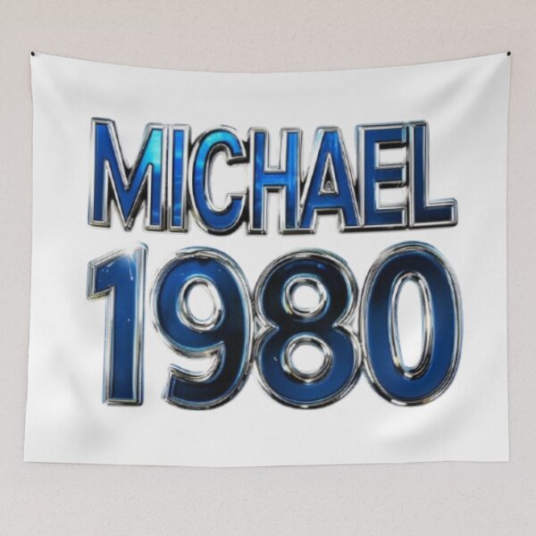 Item preview, Michael 1980 Retro Classic Birthday designed and sold by AlexLineArt.