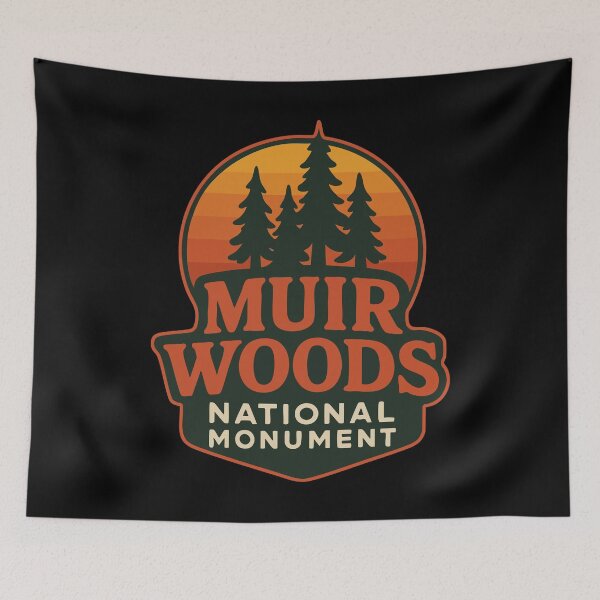 Item preview, Muir Woods National Monument Retro Travel designed and sold by TomFrontierArt.
