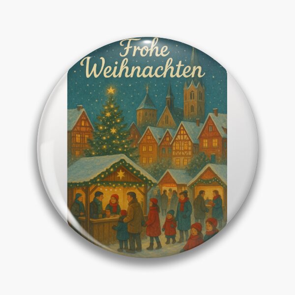 Item preview, Snowy German Village Christmas Eve Scene designed and sold by Places On Earth.