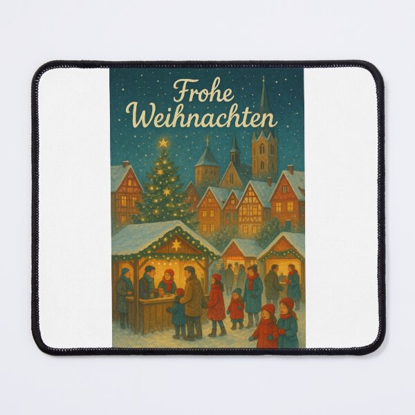 Item preview, Snowy German Village Christmas Eve Scene designed and sold by Places On Earth.