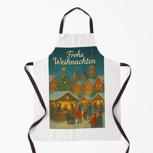 Item preview, Snowy German Village Christmas Eve Scene designed and sold by Places On Earth.
