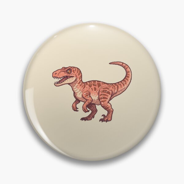Artikelvorschau, Rote Velociraptor-Illustration, verspieltes Charakterdesign entworfen und verkauft von Magnificent Lizard.
